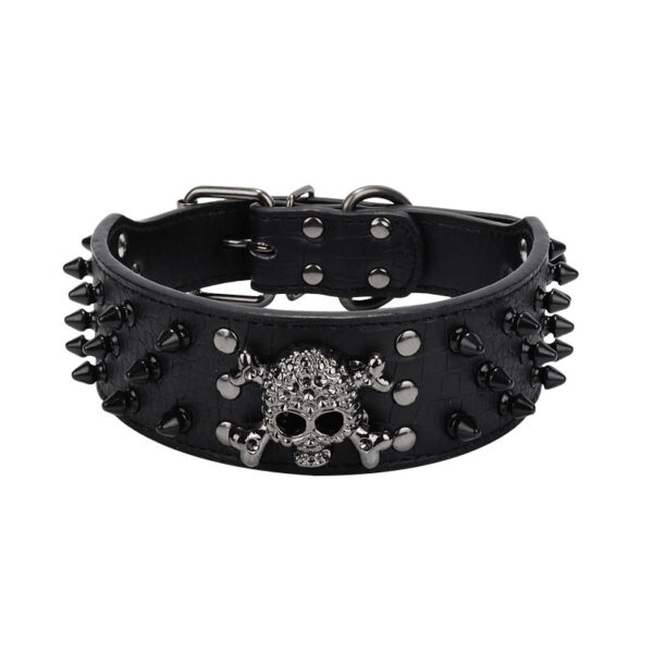 Rivets Studded Pet-accessories Boxer Skull Bullet Dog-collar Wide-spiked Dogs Cool Large - Image 2