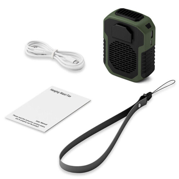 Rechargeable Portable Wireless Mini Clip On Waist Belt Fan - Image 4