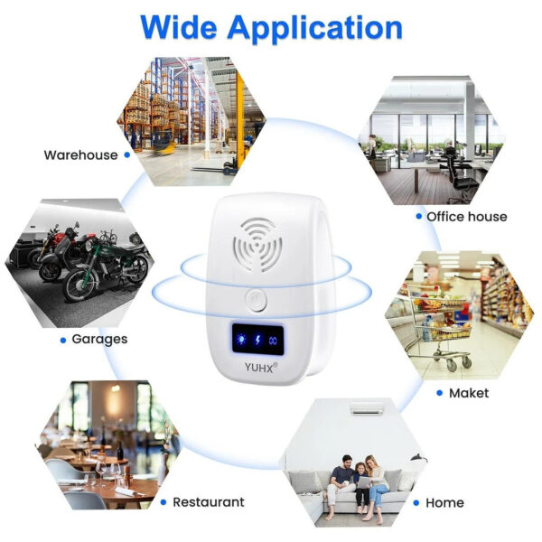Ultrasonic Pest Repeller For Mosquito, Cockroaches, Rats, Bug, Spider, Ant, And Rodent - Image 3