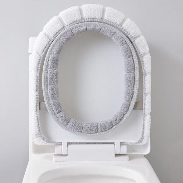 Universal Bathroom Toilet Warm Soft Thicken Seat Cover - Image 9