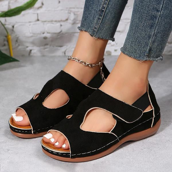 Women's Breathable Fish Mouth Wedge Open Toe Sandals - Image 8