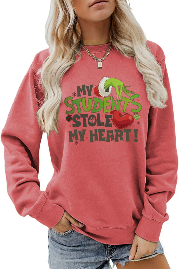 Women's My Students Stole My Heart Christmas Sweatshirt - Image 20