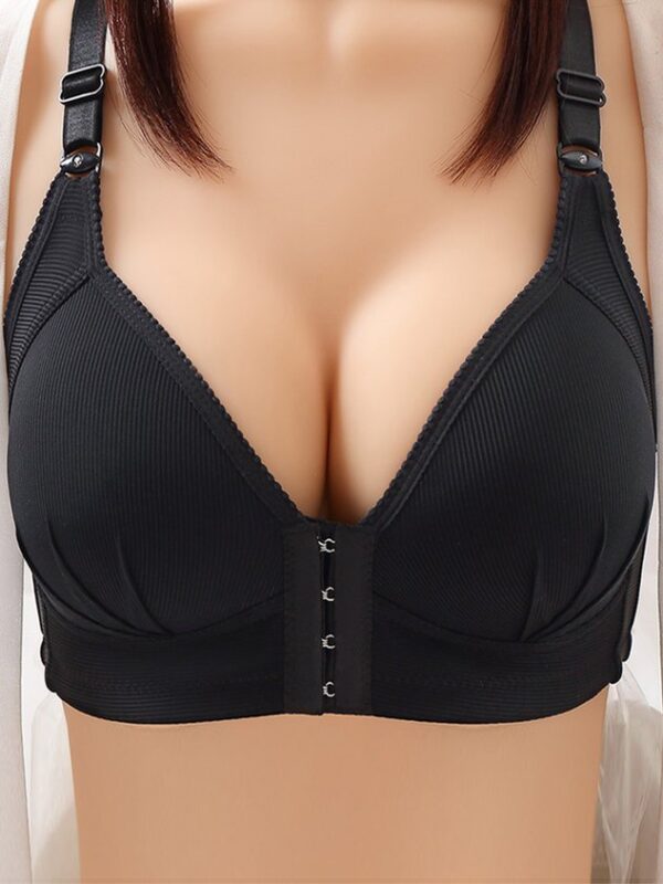 Push Up Soft Front Button No Wire Bra Plus Size - Image 6