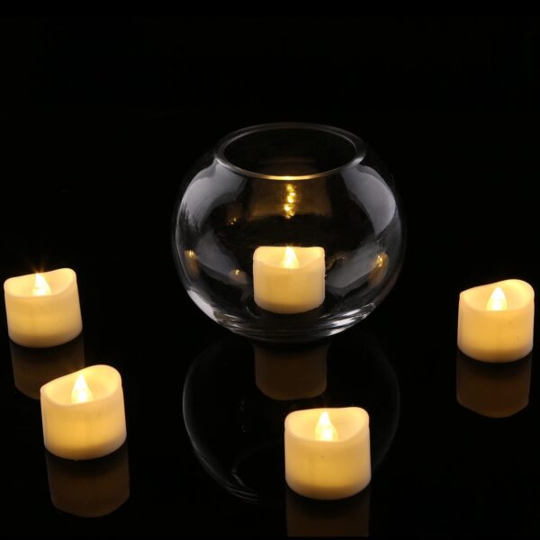 Realistic and Bright Flickering Bulb Battery Operated Flameless LED Tea Light for Seasonal & Festival Celebration - Image 7