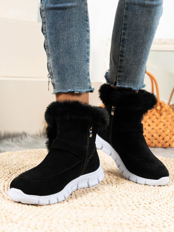 Winter Women Boots Suede Fur Warm Ankle Snow Boots Comfortable Casual Shoes - Image 4