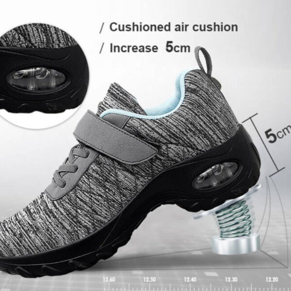 Women Orthopedic Shoes Pain Relief Air Cushion Wide Toebox High Quality Material  Elastic Non-Slip Velcro Sneakers - Image 4