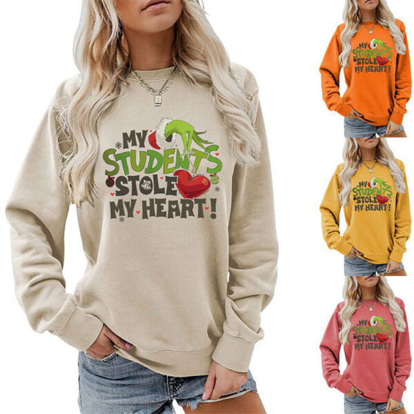 Women's My Students Stole My Heart Christmas Sweatshirt