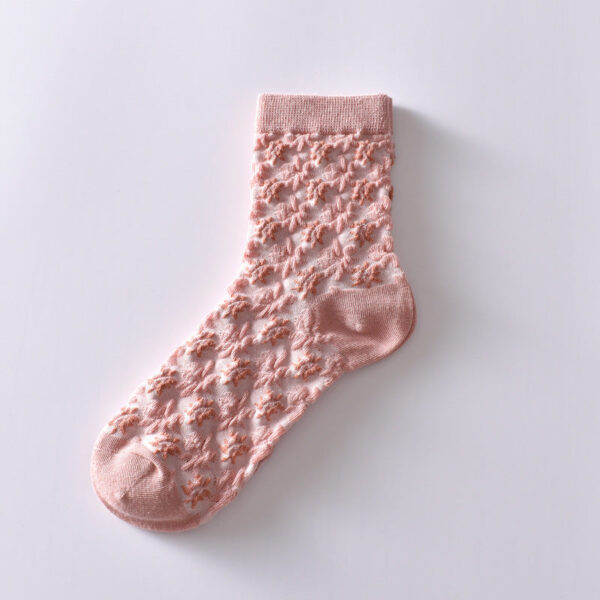 Pink Cute Knit Pattern Women's Socks C(New Year's Sale)* - Image 10