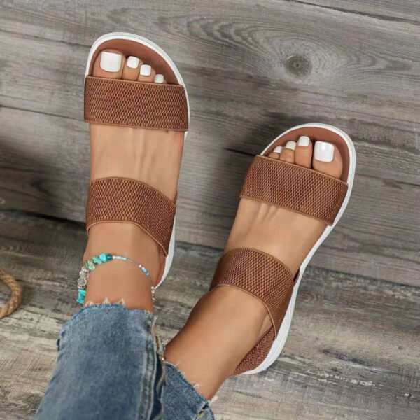 Women Sandals Summer Comfortable Casual Elastic Strap - Image 12