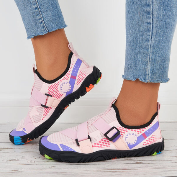 Women Buckle Decor Water Shoes Quick Drying Aqua Sneakers - Image 9