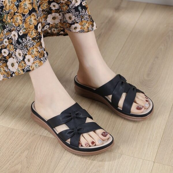 Women Orthopedic Sandals Bow-knot EVA Summer Ladies Beach Slides - Image 18