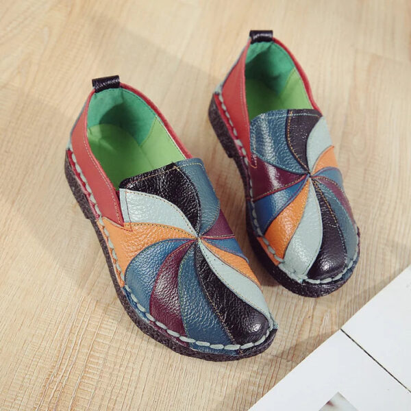 Women's Genuine Leather Handmade Soft Loafers Shoes - Image 3