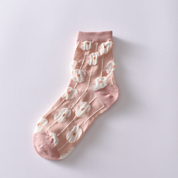 Pink Cute Knit Pattern Women's Socks C(New Year's Sale)* - Image 11