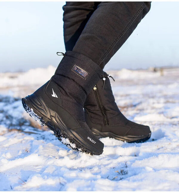 Winter Waterproof And Non-Slip Snow Boots For Men - Image 3