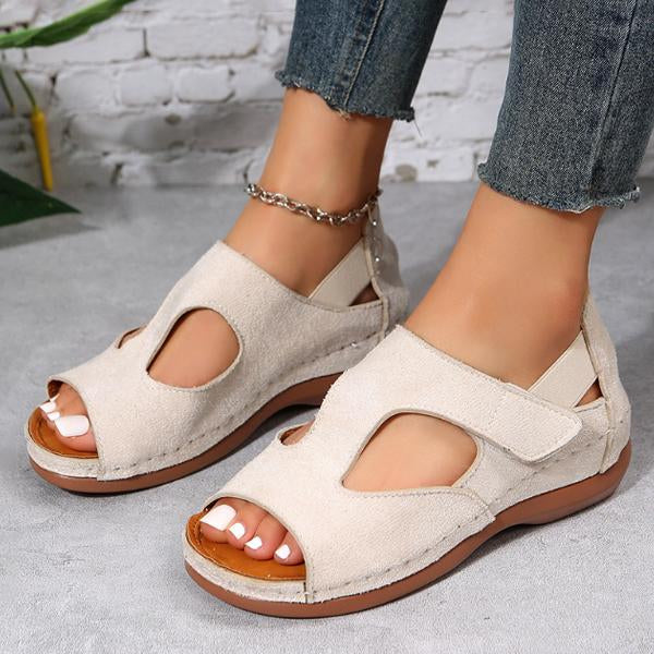 Women's Breathable Fish Mouth Wedge Open Toe Sandals - Image 4