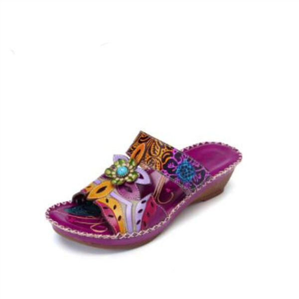 Women's Cute Fashion Flower Bohemian Non-slip Orthopedic Sandals - Image 5