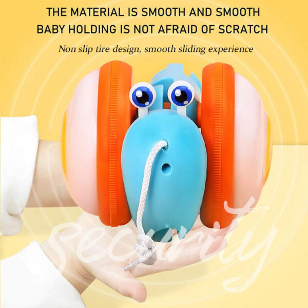 Pull Along Walking Snail Toy For Toddlers With Lighting Music - Image 3