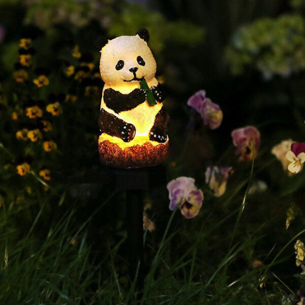 Solar Animal Plant Resin Plastic LED Outdoor Landscape Light