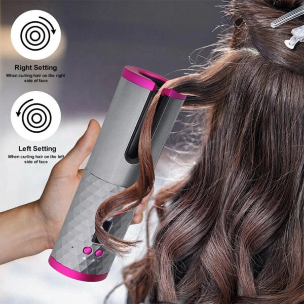 Wireless Automatic Hair Curling Iron Multifunctional Usb Rechargeable Hair Curler Portable Lcd Display Ceramic Curly Hair Tool - Hair Curler - Image 3