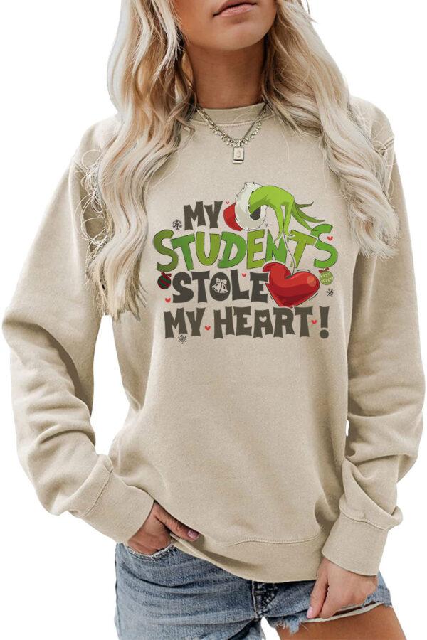 Women's My Students Stole My Heart Christmas Sweatshirt - Image 4