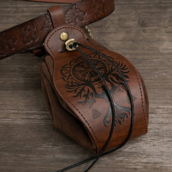 Viking Medieval Belt Money Pouch (3 Styles) 2 Options - Image 2