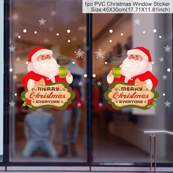 Window Stickers, Christmas Decorations for Home, Office,  Christmas Ornaments, or Xmas Party Decor - Image 24