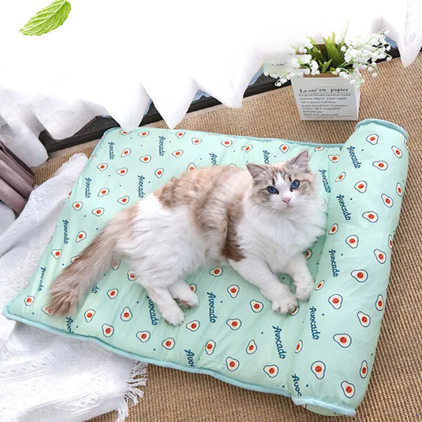 Pet Summer Cool Bed Ice Silk Cooling Mat for Dogs & Cats - Image 9