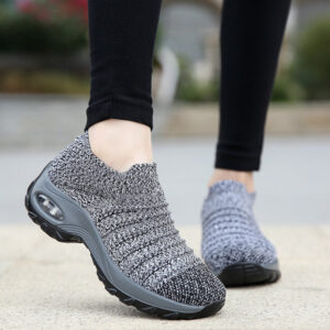 Women Fly-knit Breathable Casual Height Increasing Shoes