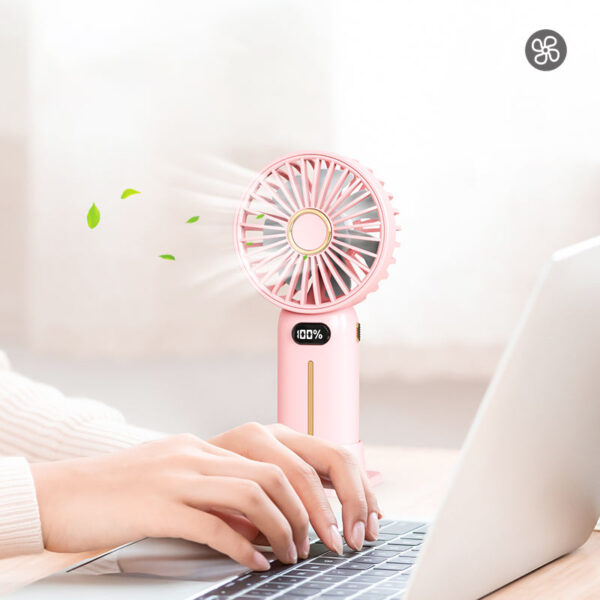 Rechargeable portable silent digital display handheld fan - Image 4