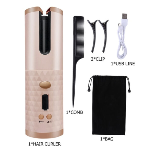 Wireless Automatic Hair Curling Iron Multifunctional Usb Rechargeable Hair Curler Portable Lcd Display Ceramic Curly Hair Tool - Hair Curler - Image 15