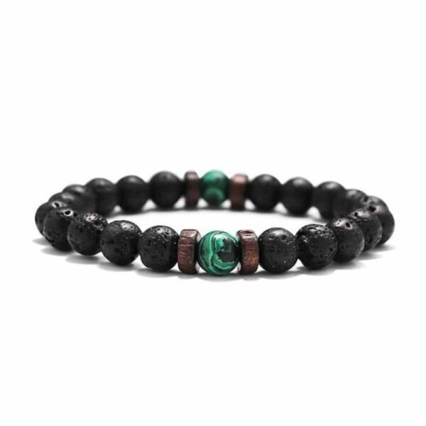 Tibetan Lava Stone Wooden Bead Wrist Chain Buddha Bracelet (13 Designs) - Image 8