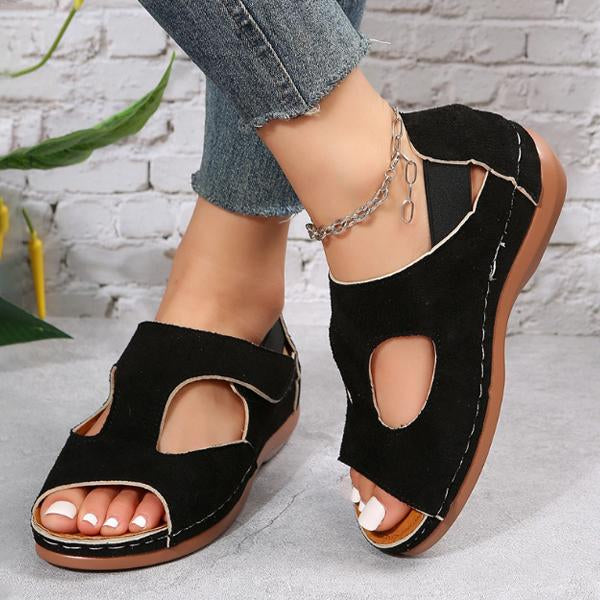 Women's Breathable Fish Mouth Wedge Open Toe Sandals - Image 10