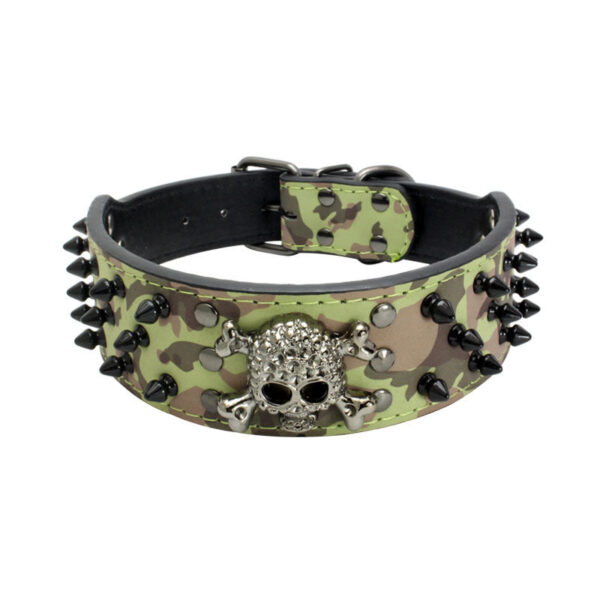 Rivets Studded Pet-accessories Boxer Skull Bullet Dog-collar Wide-spiked Dogs Cool Large - Image 4