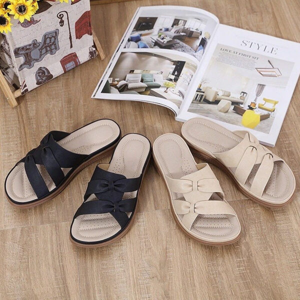 Women Orthopedic Sandals Bow-knot EVA Summer Ladies Beach Slides - Image 27