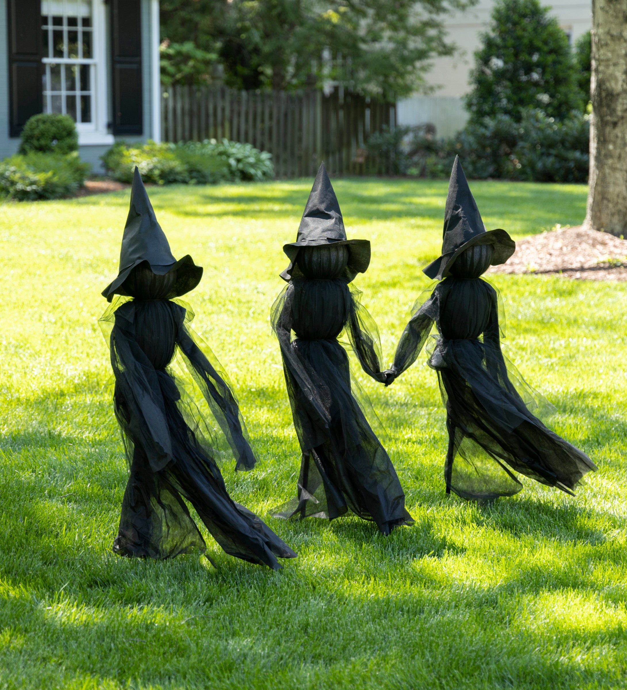 52-Inch Tall Glowing Witches Garden Stakes, Set of 3 – Reinsho