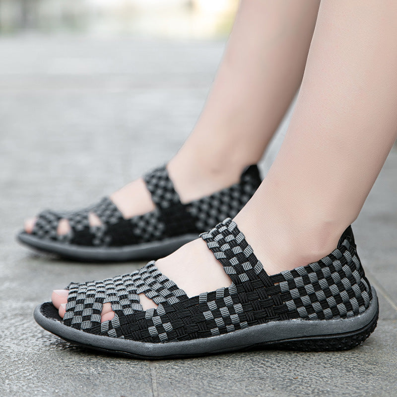 New Handmade Elastic Woven Shoes – Reinsho