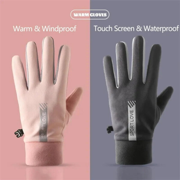 Waterproof Finger Touch Screen Non-Slip Cold Resistant Gloves - Image 4