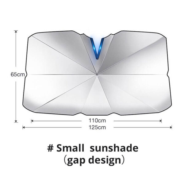 The retractable folding sunshade of the automobile's front windshield - Image 8