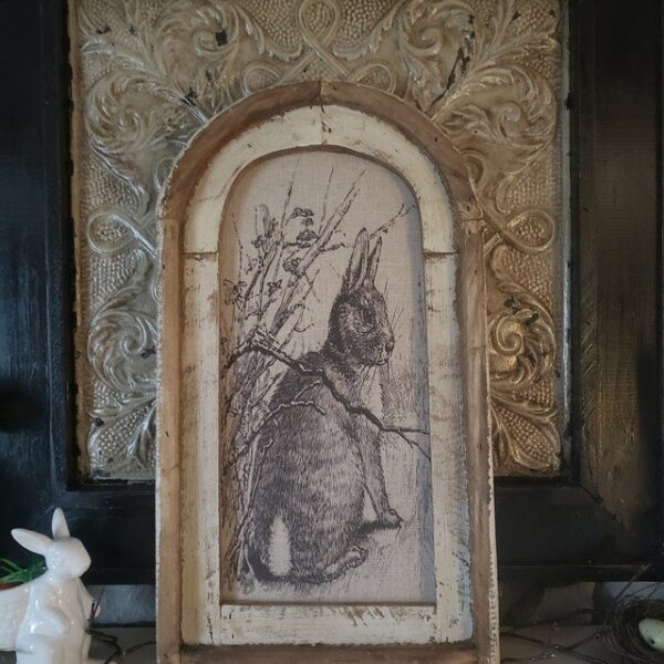 Rabbit Wall Art | Rustic Farmhouse Decor - Image 7