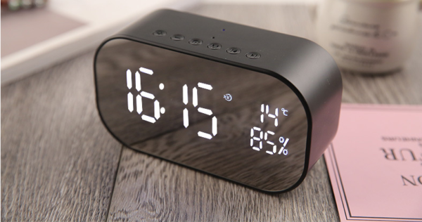 Wireless Bluetooth Low - tone Speaker With Alarm Clock - Image 2