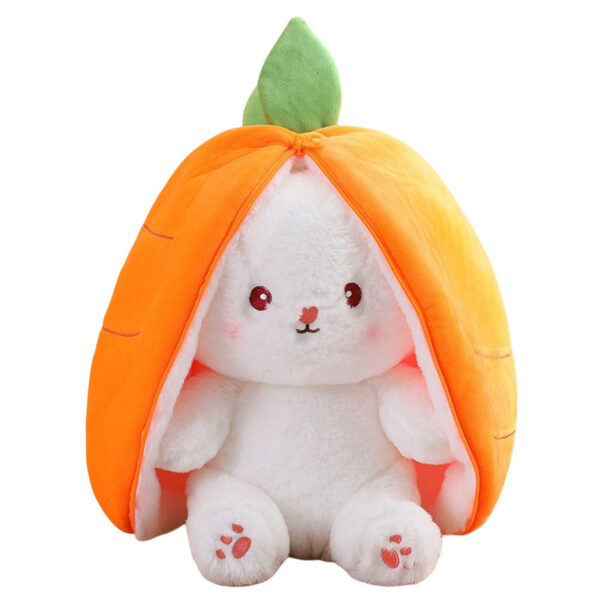 Strawberry Bunny Transformed into Little Rabbit Fruit Doll Plush Toy - Image 12