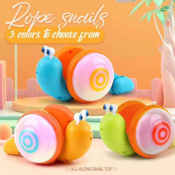 Pull Along Walking Snail Toy For Toddlers With Lighting Music - Image 9