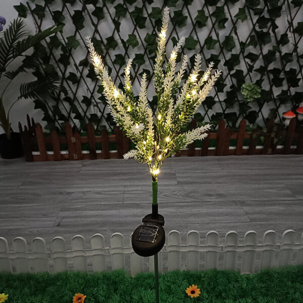 Solar Modern Garden Simulation Flower-Shaped LED Ground Plug Outdoor Light - Image 23