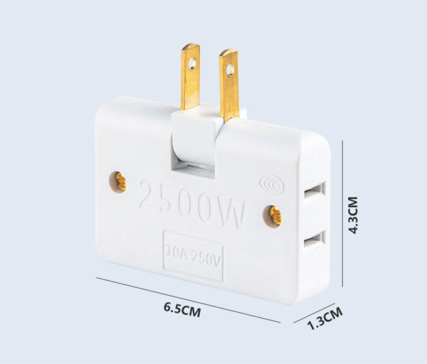 Rotatable Socket Converter One In Three 180 Degree Extension Plug - Image 6