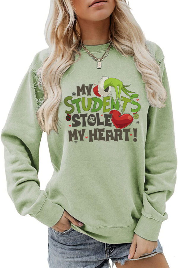 Women's My Students Stole My Heart Christmas Sweatshirt - Image 15