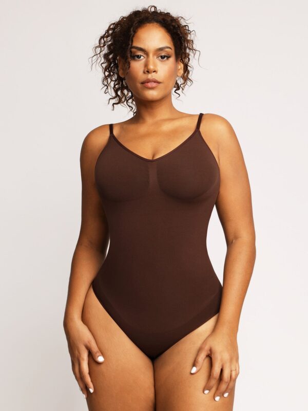 Scoop Neck Snap Gusset Brief Bodysuit - Image 5