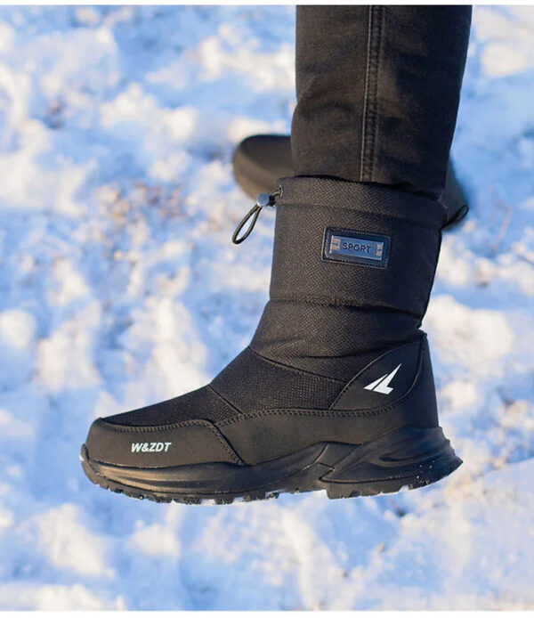 Winter Waterproof And Non-Slip Snow Boots For Men - Image 2