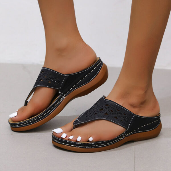 Women's Fashion Wedge Flip-Flops Arch Support Sandals - Image 9