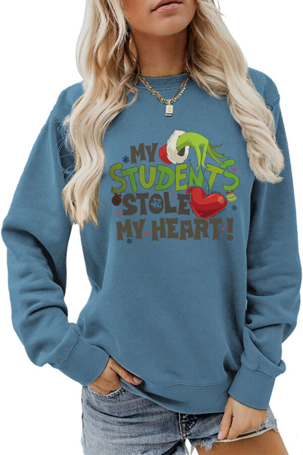 Women's My Students Stole My Heart Christmas Sweatshirt - Image 18