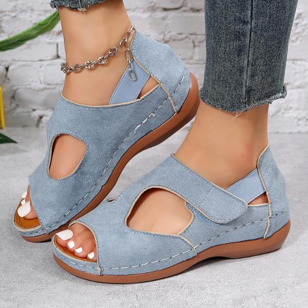 Women's Breathable Fish Mouth Wedge Open Toe Sandals - Image 24